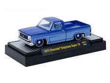 1973 Chevrolet Cheyenne Super 10 Custom Re Styling Blue Diecast 1:64 Scale Model
