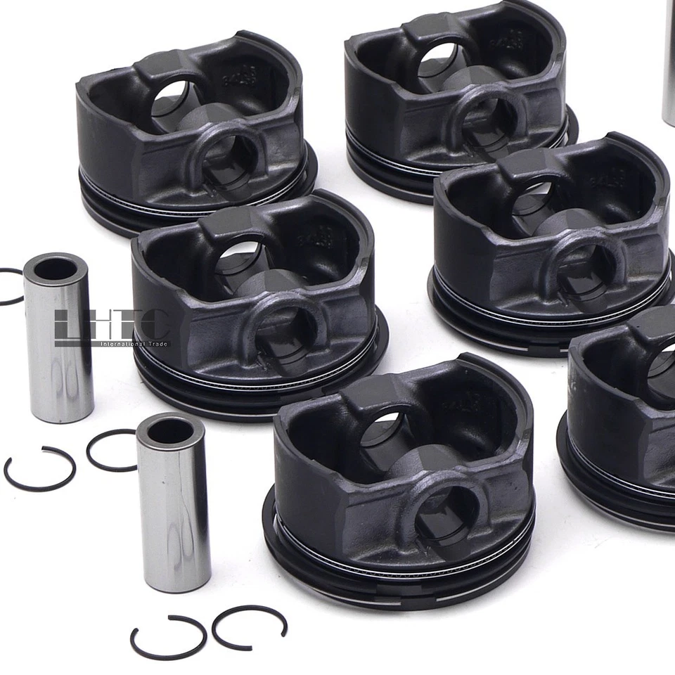 6x Engine Pistons Rings Kit For BMW 325i 525i Z3 E39 E46 E60 E61 E85 M54 2.5 3.0 - Image 4 of 4