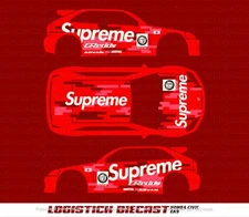 WATER SLIDE DECAL FOR Hot wheels 1/64 CUSTOM '90 Honda EK9 A1