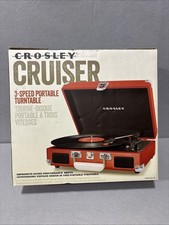 Open Box Crosley Cruiser 3-speed Portable Turntable