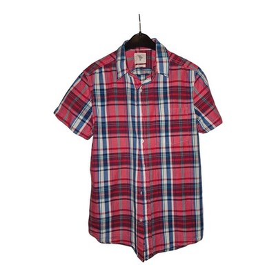 Cedar Wood State - Kurzarm-Hemd - Gr. M - rot/blau kariert