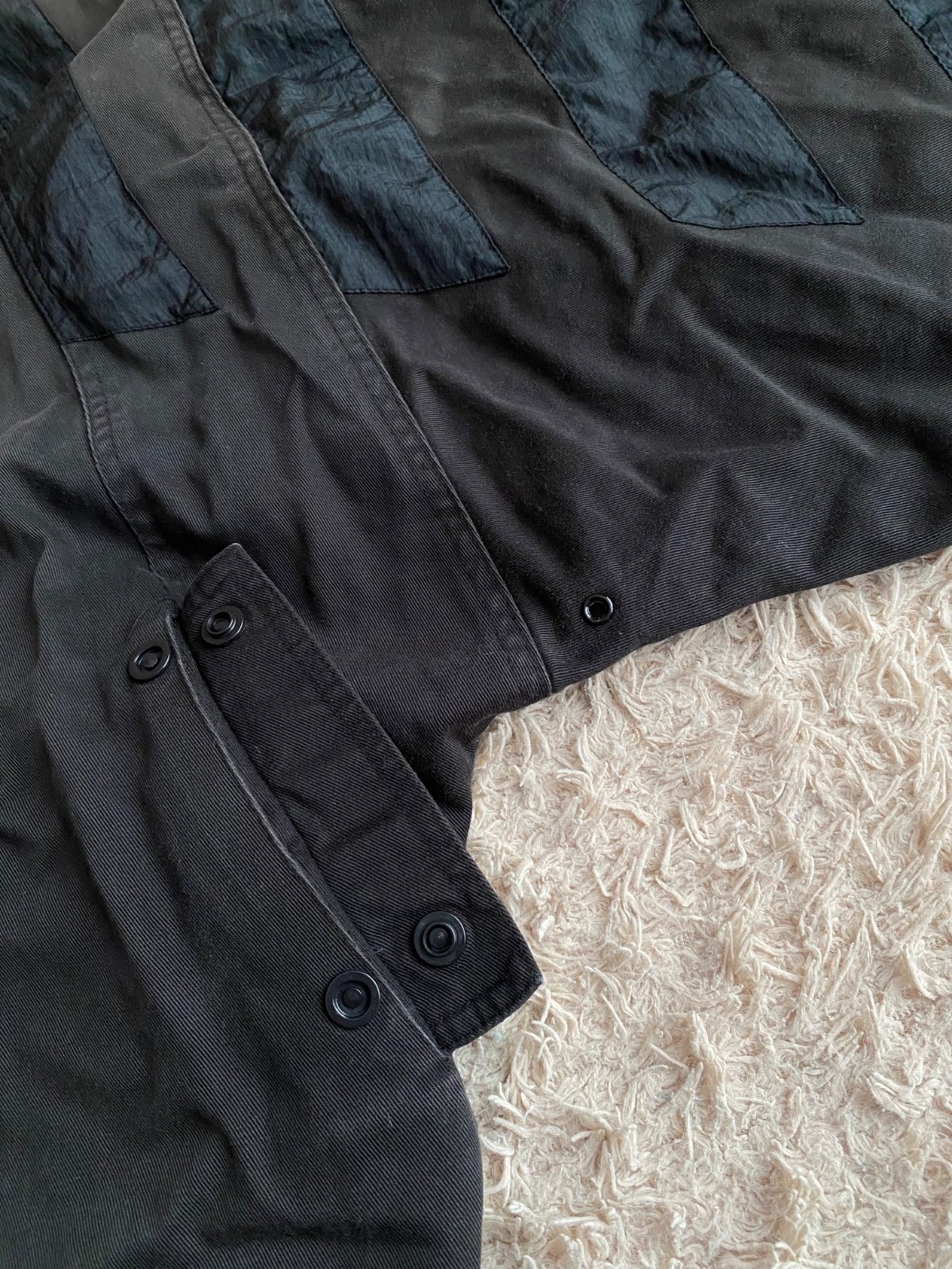 Vintage 1991 Nike Air Jordan 6 Infrared OG Black Denim Jacket XL Rare thumbnail 6