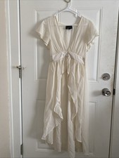 Windsor Sheer Dress Overlay With Buttons