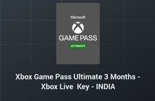 Xbox Game Pass Ultimate 3 Months   Region: India Unused Digital Code E Delivery