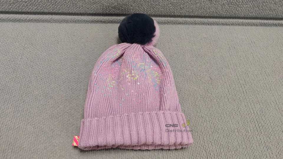 Sombrero tejido BILLIEBLUSH POM-POM talla 2-3T para niños pequeños NUEVO STOCK EN EE. UU. Y ENVÍO Foto 4 de 4