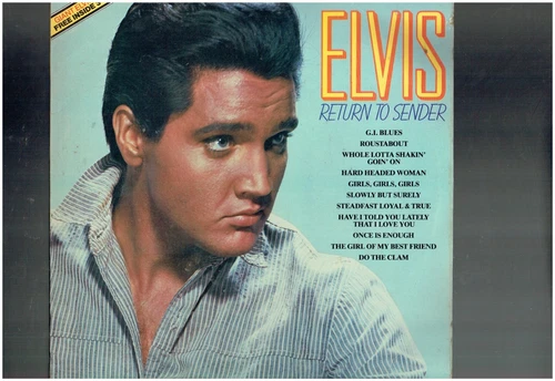ELVIS PRESLEY RETUNR TO SENDER VINYL ALBUM WITH GIANT ELVIS POSTER