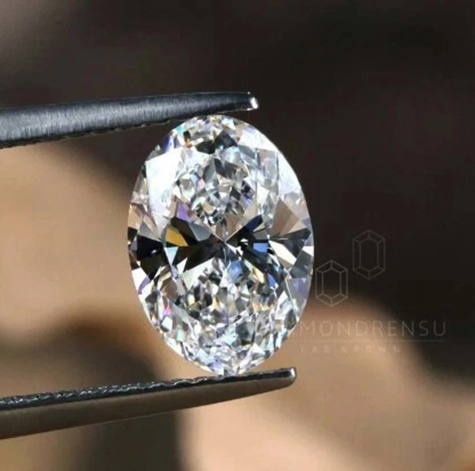 IGL Certified 2.8 Ct Oval Cut Lab Grown Diamond D Color VVS1 CVD Loose Gems 5OSN - Image 2 of 3