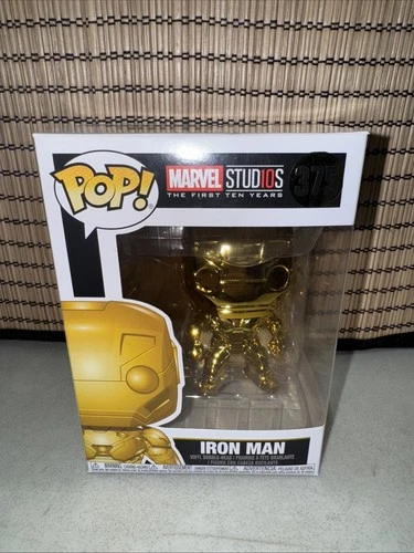 Funko Pop! Marvel Studios Iron Man #375 Gold Vinyl Figure