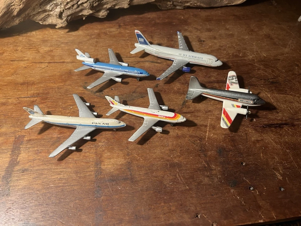 Die-Cast Airplane Fleet Matchbox Realtoy Schuco Pan Am KLM Iberia Vintage - Image 2 of 4