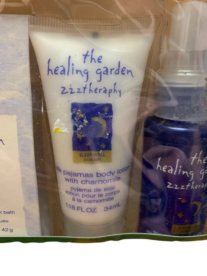 The Healing Garden ZZZ Therapy SLEEP WELL STARTER KIT Nuevo Baño de Leche Loción Bruma Foto 3 de 4