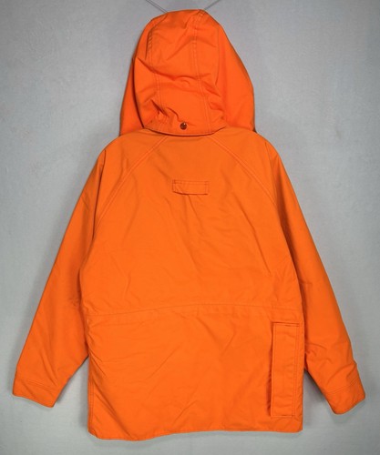 Vintage Woolrich Feldjacke Herren Medium Blaze Orange Kapuze Canvas Goretex USA - Bild 12 von 23