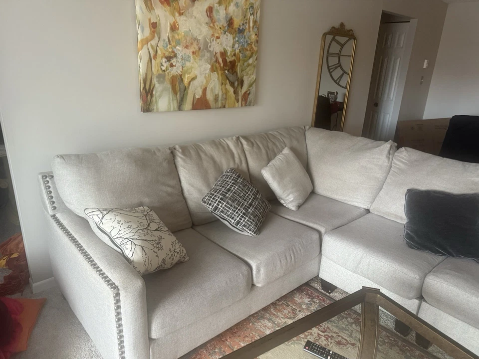 Ashley Furniture Modular Comfy Living Room Sectional Sofa, L Shape Couch - Image 2 of 4