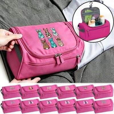 Reise Kulturbeutel, Frühling Grafik Ostern Deko Kosmetik Make-up Organizer Tasche
