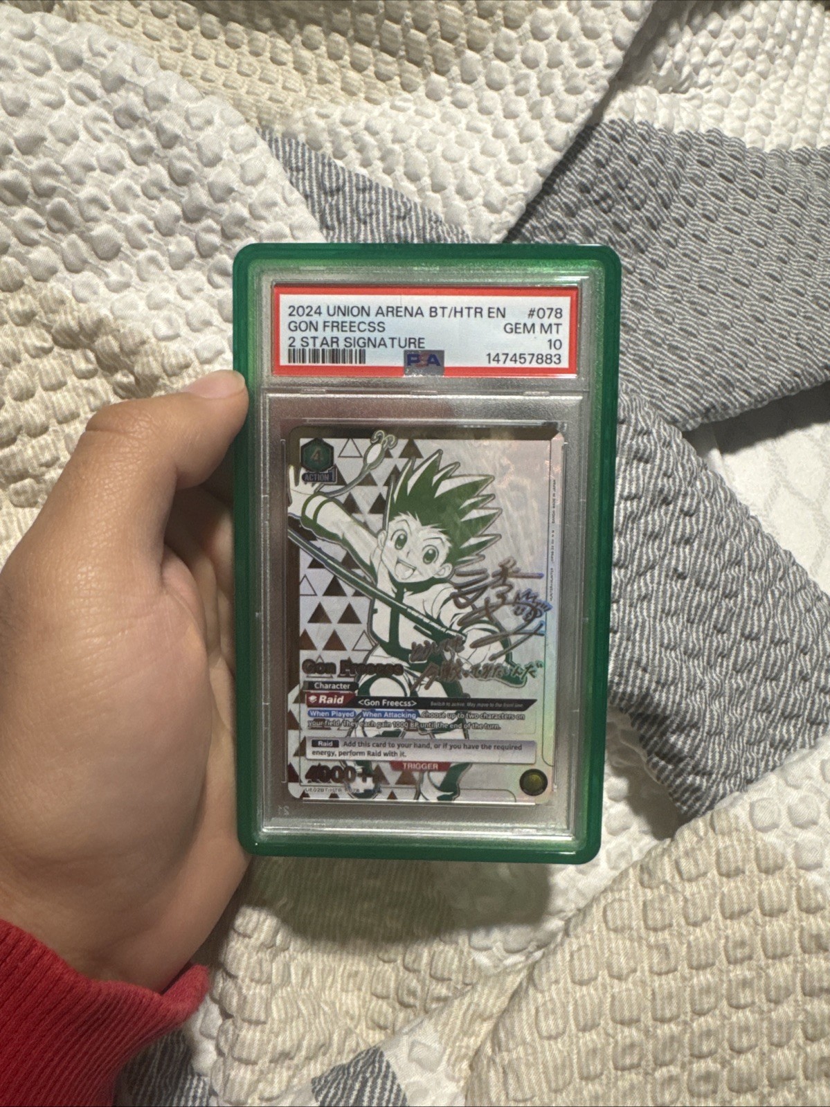 2024 Union Arena BT/HYR EN Gon Freecss 2 Star Signature Psa 10