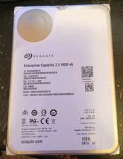 10TB SATA Seagate Enterprise Capacity 3.5 HDD v6 works, SMART temp warning