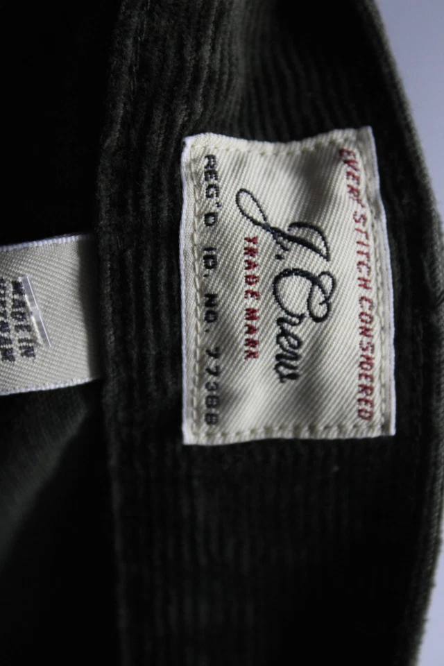 J Crew Men's Button Closure Flat Front Straight Leg Dress Pant Green Size 38 - Image 4 of 4