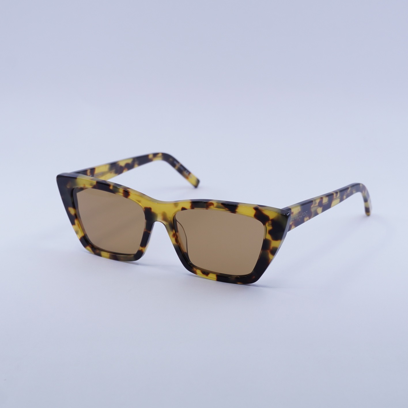 Occhiali da sole Saint Laurent SL276 MICA 037 avana marrone lucido 53 16 145 nuovi originali...