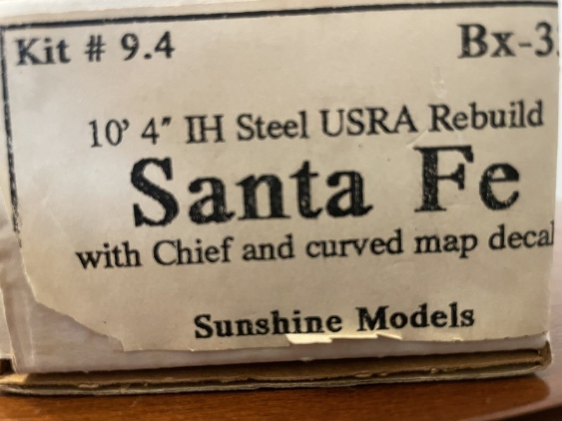 RARE HO Scale Resin Sunshine ATSF Santa Fe BX-33 Rebuilt Boxcar Kit
