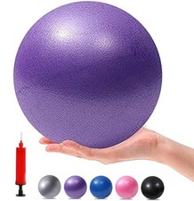 9 Inch Exercise Pilates Mini Yoga Ball with Pump for Home Stability Training