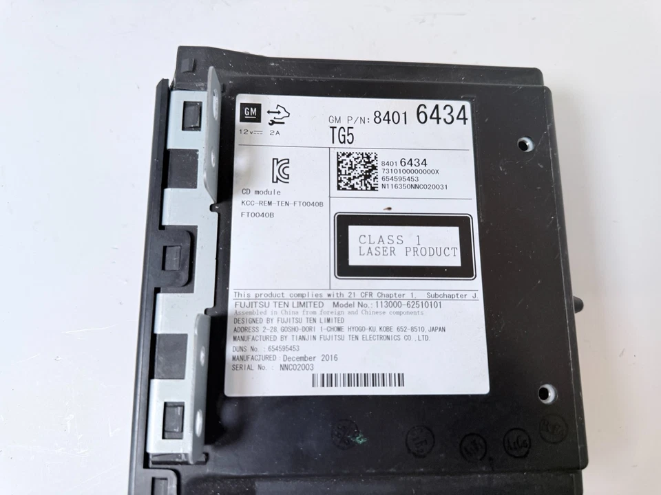 2017 CHEVROLET IMPALA RADIO AUDIO CD PLAYER CONTROL MODULE | OEM 8416434 - Image 4 of 4