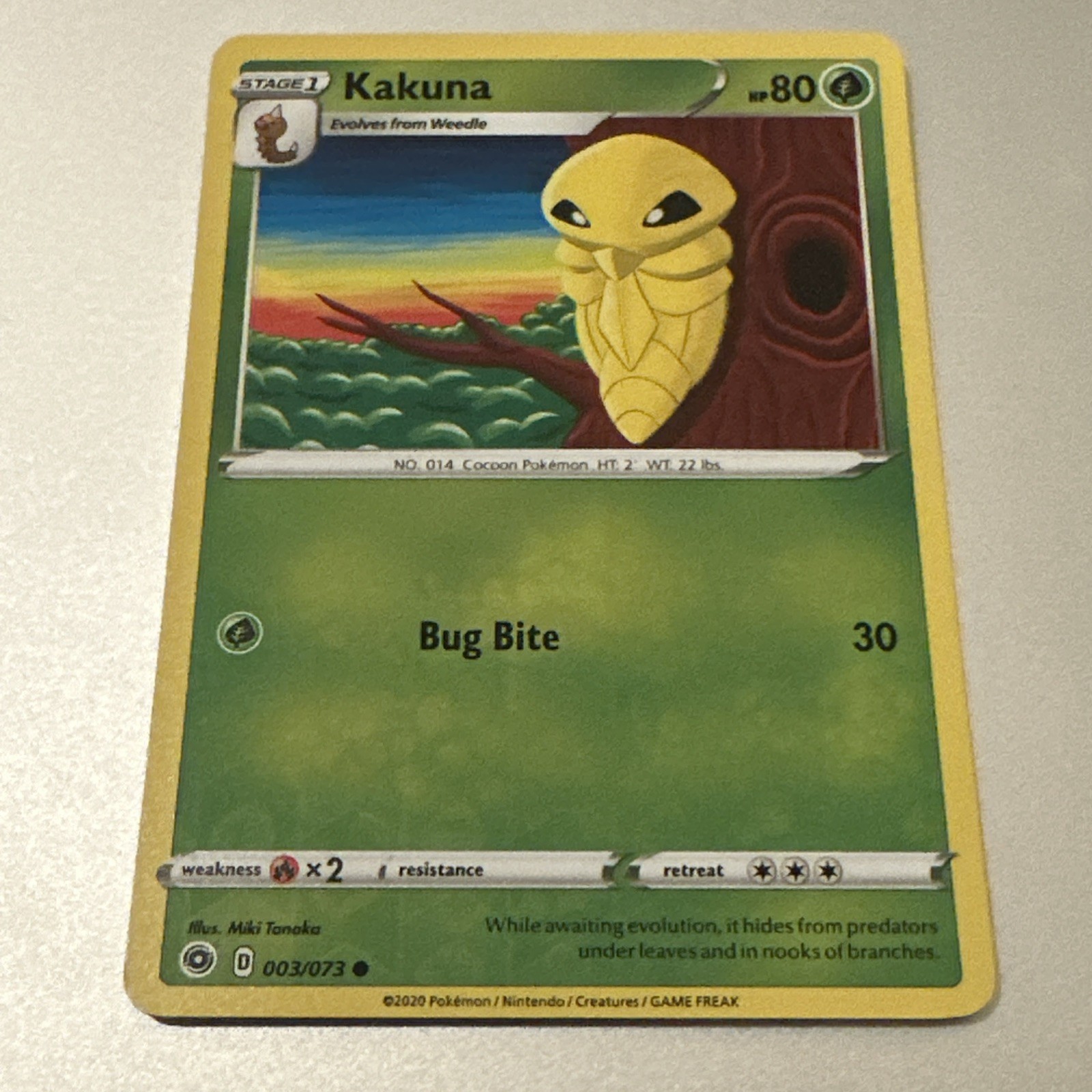 Pokemon Card - SWSH Champion's Path Kakuna 003/073 Reverse Holo Buy 3 Get 2 Free