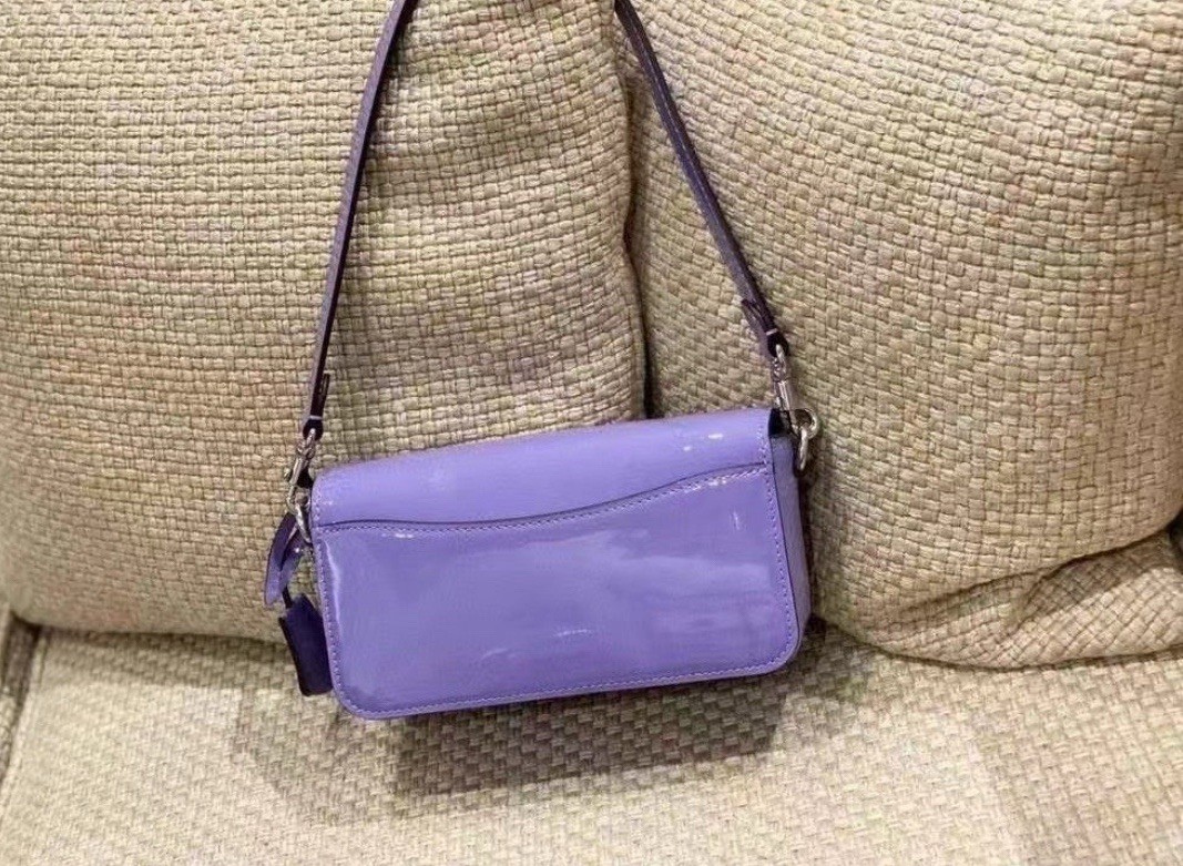 NWT Coach CE761 Studio Baguette Bag Patent Leather In Light