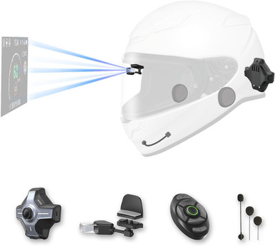 E6+ Motorcycle Helmet HUD, Head up Display, Bluetooth,Gps, Carplay, Android Auto