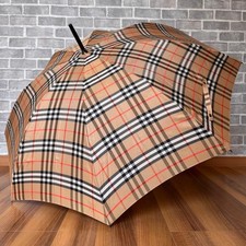 Burberry Check Long Umbrella Men Accessory Original Collection