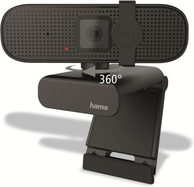 Hama Externe Kamera für Laptop (Webcam mit Mikrofon PC mit 1080p Full HD Webcam)