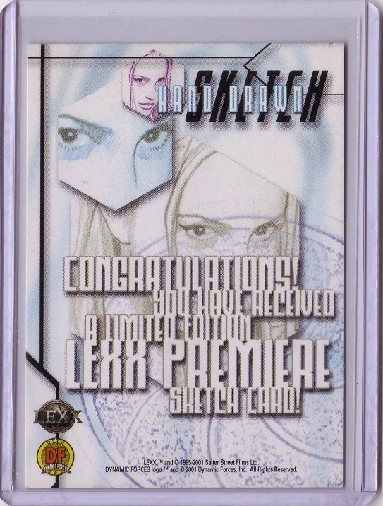 LEXX DF Xenia Seeberg Xev Bellringer autograph auto sketch card #365/1000 RARE! - Image 2 of 2
