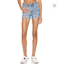 Blank NYC  The Barrow High Rise Cutoff Jean Shorts Women  s Size 26