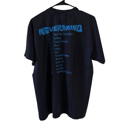 NIRVANA vintage 1992 NEVERMIND t shirt Giant Tag Large NIRVANA vintage 1992 NEVERMIND t shirt Giant Tag Large