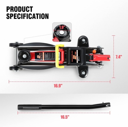 TOOLS-00234 Low Profile Hydraulic Trolley Service/Floor Jack, 2 Ton (4000 Lbs) C - 第 3/8 張圖片