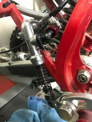 Honda 86-89 TRX250R Rear Brake Master Cylinder Clevis Adapter Kit By BDT Motorsports