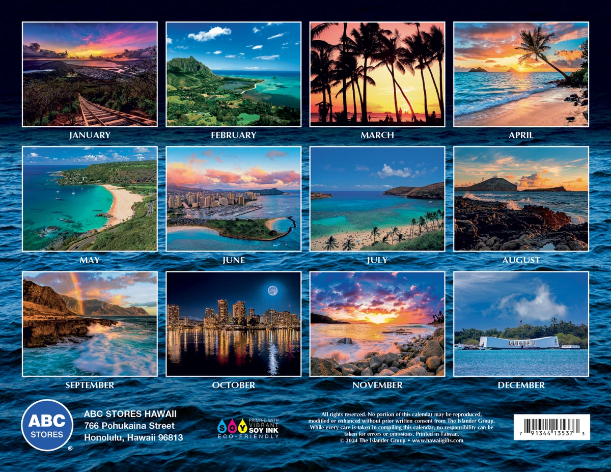 Oahu Calendar 2025 Glori Kalindi