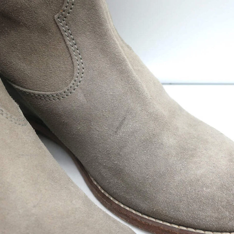 Isabel Marant Crisi ботильоны серо-серый замшевый размер 38 скрытый на танкетке ботинок - Изображение 2 из 4