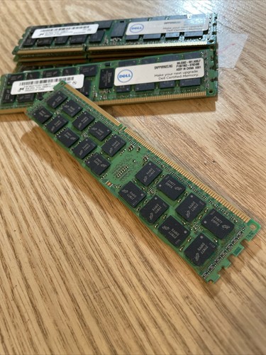 Lot of 6 Dell MICRON 8GB 2Rx4GB PC3L-10600R ECC MT36KSF1G72PZ-1G4M1FF - Picture 5 of 5