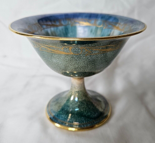 MINTON LUSTRE FOOTED BOWL, ART DECO, FRUIT DESIGN