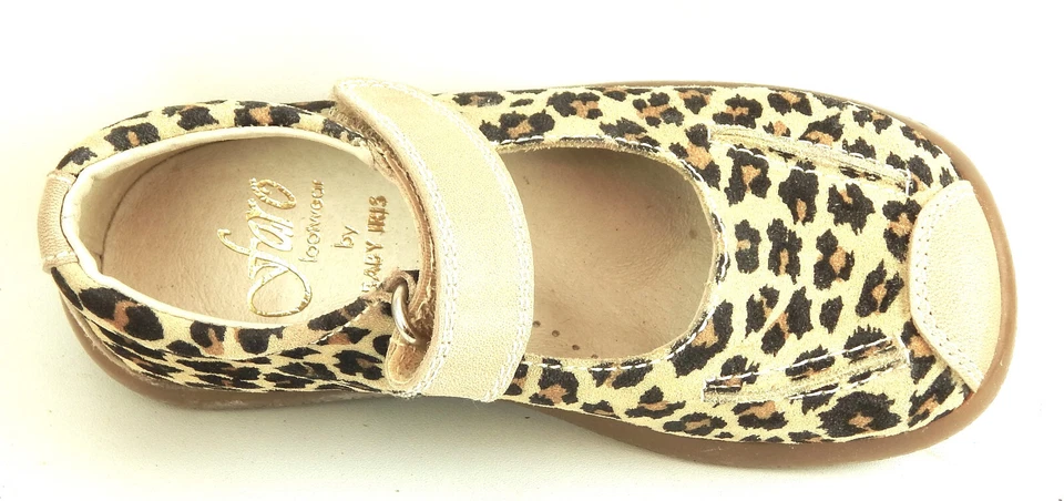 DE OSU-FARO - España - Zapatos Escolares Niñas Cuero Tostado Leopardo - Europeos - Talla 8 Foto 4 de 4