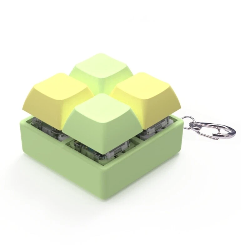 1PC Mechanical Keyboard Switches Tester Keychain with LED Stress Relief Tool