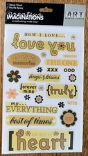 Creative Imaginations Art~ How I Love…You Melt My💜The One Forever Mine Stickers