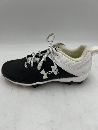 Zapatos de béisbol Under Armour Leadoff botines bajos para hombre 7 negros blancos 3022072-001 - Imagen 5 de 9