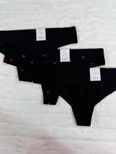 Auden Panties Womens Medium (8-10) 3 Pack Thongs Comfort Stretch Silky New