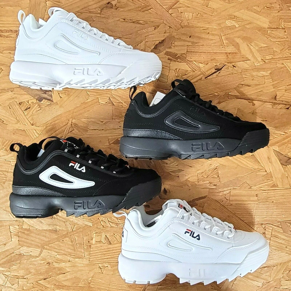 Fila Disruptor II Grade School Shoes All Color Sizes Shipping Back | eBay