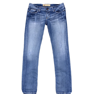 BKE Buckle Jeans Madison Stretch 28x31.5 Western Rodeo Denim Thick Stitch Fades