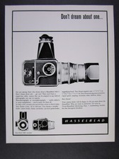 1964 Hasselblad 500C Camera 'Don't dream about one...' vintage print Ad