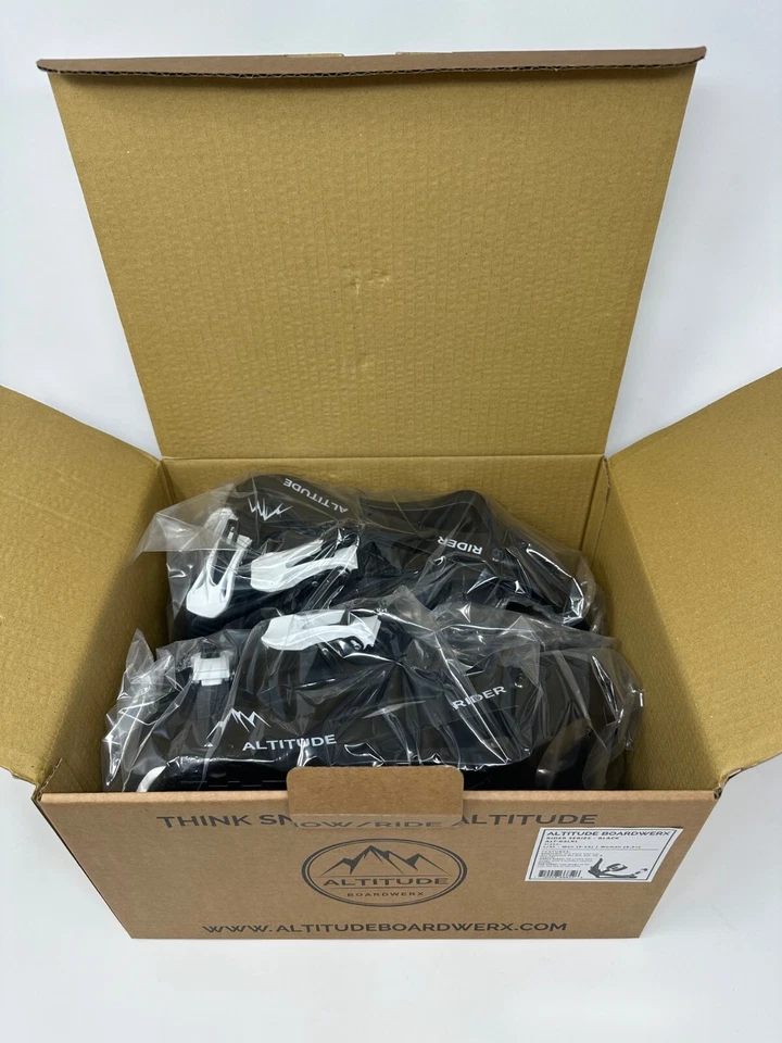 MEN'S ALTITUDE "RIDER" 4X4 BURTON SNOWBOARD BINDINGS (Black) L/XL 9-13 - Image 4 of 4