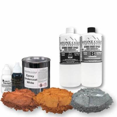Stone Coat Countertops Gray & Red Rock Epoxy Kits