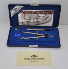 Vintage Alvin 525B Precision Drawing Drafting Instruments Set Made In Germany 