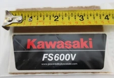 OEM BRAND STICKER, KAWASAKI FS600V ENGINES, LAWNMOWERS, 9C34